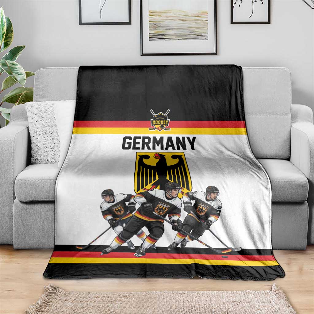 Germany Hockey Blanket German Eagle Hockey Pride