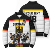 Germany Hockey Custom Bomber Puffer Jacket German Eagle Hockey Pride