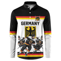 Germany Hockey Custom Button Sweatshirt German Eagle Hockey Pride
