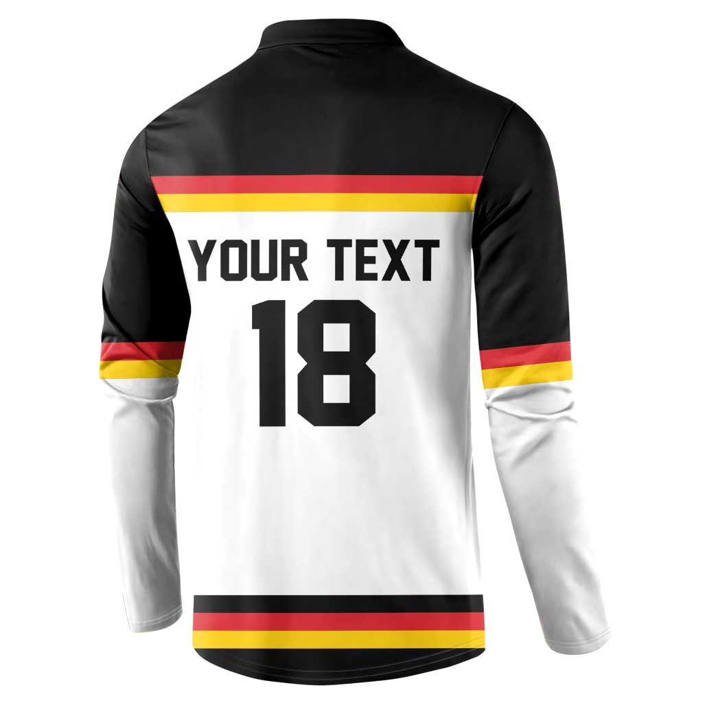 Germany Hockey Custom Button Sweatshirt German Eagle Hockey Pride