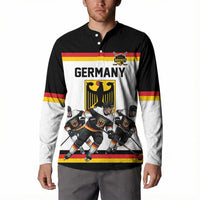 Germany Hockey Custom Button Sweatshirt German Eagle Hockey Pride