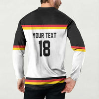 Germany Hockey Custom Button Sweatshirt German Eagle Hockey Pride