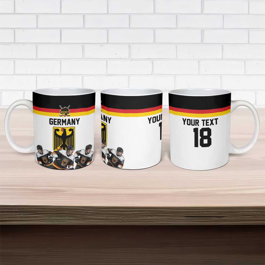 Germany Hockey Custom Ceramic Mug German Eagle Hockey Pride