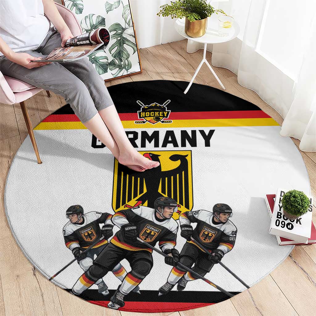 Germany Hockey Round Carpet German Eagle Hockey Pride