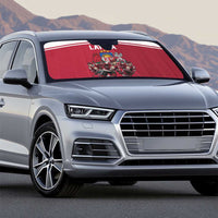 Latvia Hockey Pride Auto Sun Shade Baltic Ice Warriors
