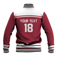 Latvia Hockey Pride Custom Baseball Jacket Baltic Ice Warriors