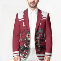 Latvia Hockey Pride Custom Blazer Baltic Ice Warriors