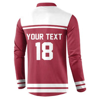 Latvia Hockey Pride Custom Button Sweatshirt Baltic Ice Warriors