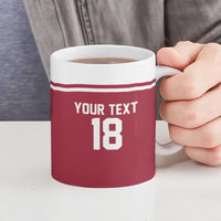 Latvia Hockey Pride Custom Ceramic Mug Baltic Ice Warriors
