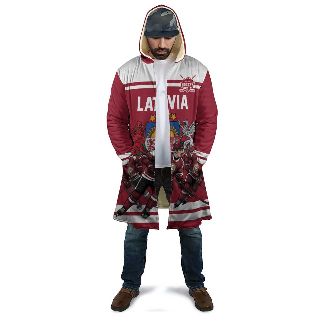 Latvia Hockey Pride Custom Cloak Baltic Ice Warriors