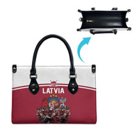 Latvia Hockey Pride Leather Bag Baltic Ice Warriors