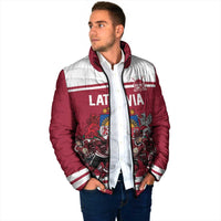 Latvia Hockey Pride Custom Padded Jacket Baltic Ice Warriors