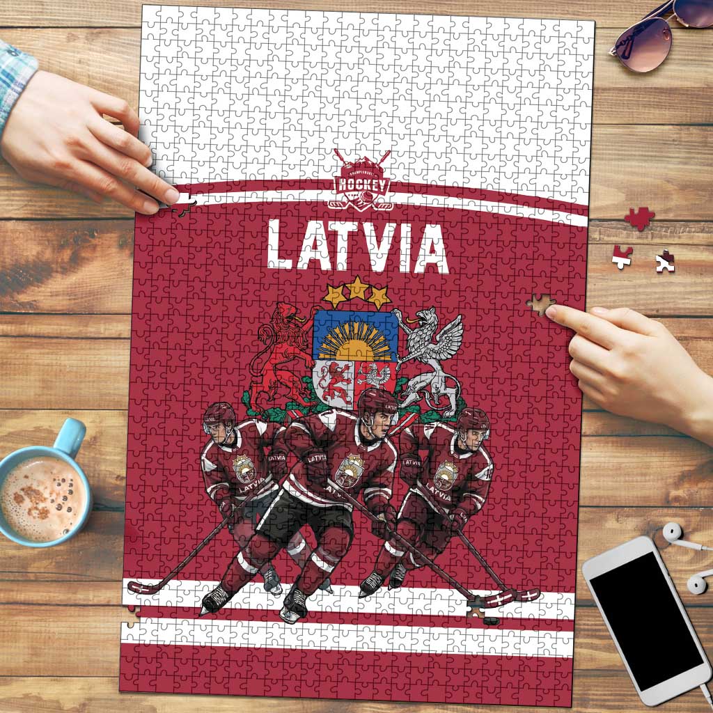 Latvia Hockey Pride Puzzle Baltic Ice Warriors