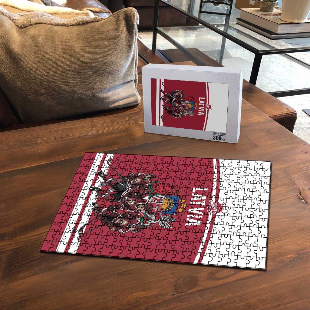 Latvia Hockey Pride Puzzle Baltic Ice Warriors