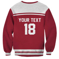 Latvia Hockey Pride Custom Sweatshirt Baltic Ice Warriors