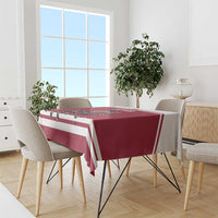 Latvia Hockey Pride Tablecloth Baltic Ice Warriors