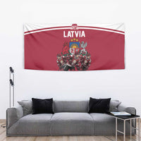 Latvia Hockey Pride Tapestry Baltic Ice Warriors