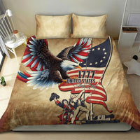 United States Flag Day Eagle 1777 Bedding Set Patriotic American Flag