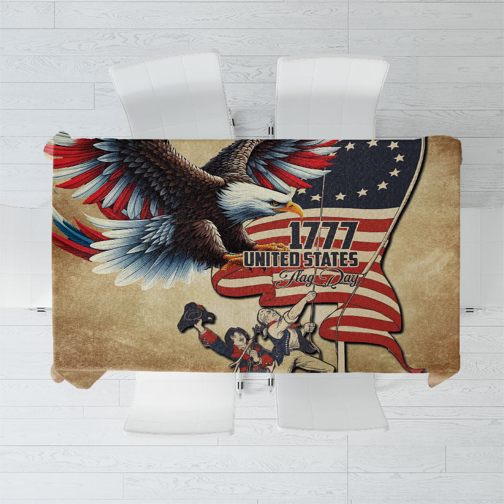 United States Flag Day Eagle 1777 Tablecloth Patriotic American Flag