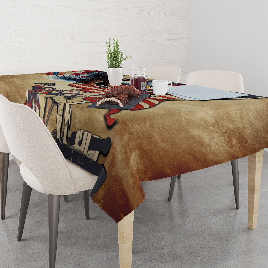 United States Flag Day Eagle 1777 Tablecloth Patriotic American Flag