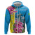 Brazil Cattleya Labiata Zip Hoodie Christ The Redeemer And Flag Color Style - Wonder Print Shop