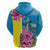 Brazil Cattleya Labiata Zip Hoodie Christ The Redeemer And Flag Color Style - Wonder Print Shop