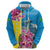 Brazil Cattleya Labiata Zip Hoodie Christ The Redeemer And Flag Color Style - Wonder Print Shop