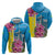 Brazil Cattleya Labiata Zip Hoodie Christ The Redeemer And Flag Color Style - Wonder Print Shop