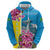 Brazil Cattleya Labiata Zip Hoodie Christ The Redeemer And Flag Color Style - Wonder Print Shop