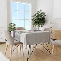 Custom Guatemala Football Tablecloth Los Chapines White Version - Wonder Print Shop