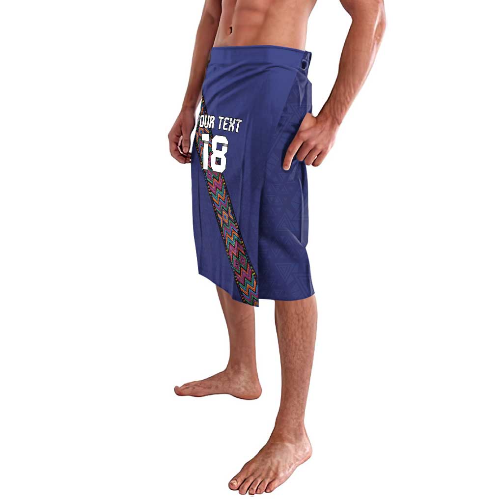 Custom Guatemala Football Lavalava Los Chapines Blue Version - Wonder Print Shop