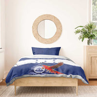 Honduras Independence Day Bedding Set Scarlet Macaw Flag Style - Wonder Print Shop