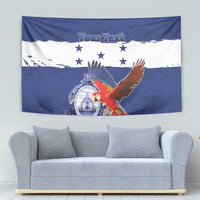 Honduras Independence Day Tapestry Scarlet Macaw Flag Style - Wonder Print Shop