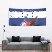 Honduras Independence Day Tapestry Scarlet Macaw Flag Style - Wonder Print Shop