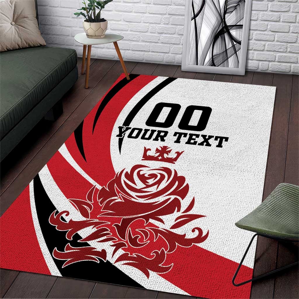 Custom England Football Area Rug Simple Style - Wonder Print Shop