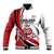 Custom England Football Baseball Jacket Simple Style - Wonder Print Shop