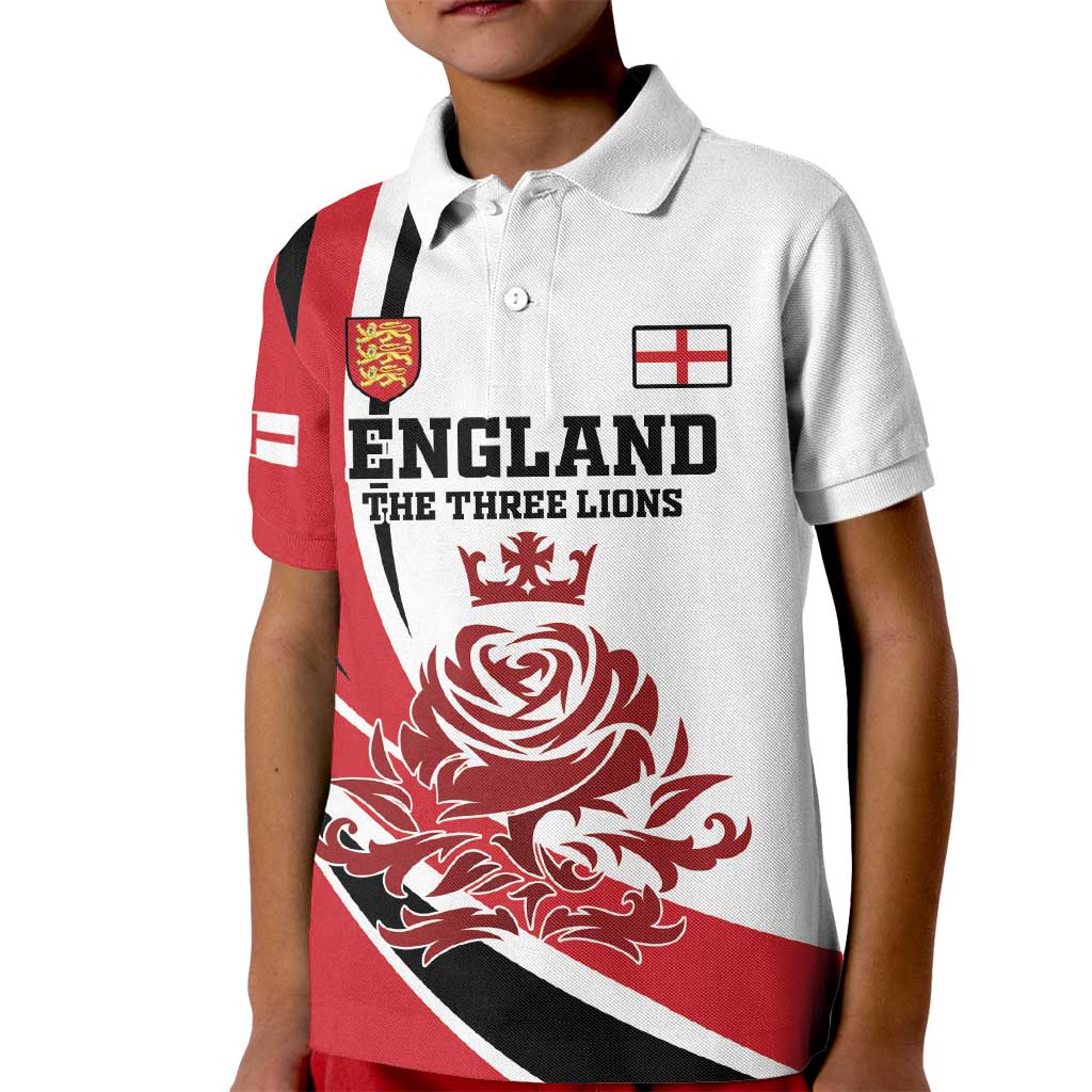 Custom England Football Kid Polo Shirt Simple Style - Wonder Print Shop