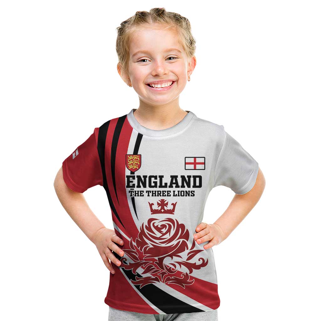 Custom England Football Kid T Shirt Simple Style - Wonder Print Shop