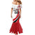 Custom England Football Mermaid Dress Simple Style - Wonder Print Shop