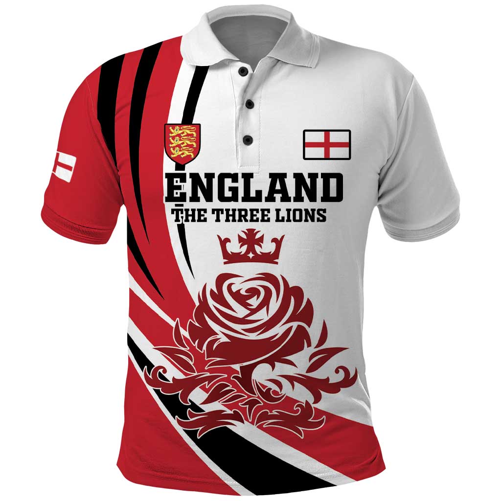 Custom England Football Polo Shirt Simple Style - Wonder Print Shop