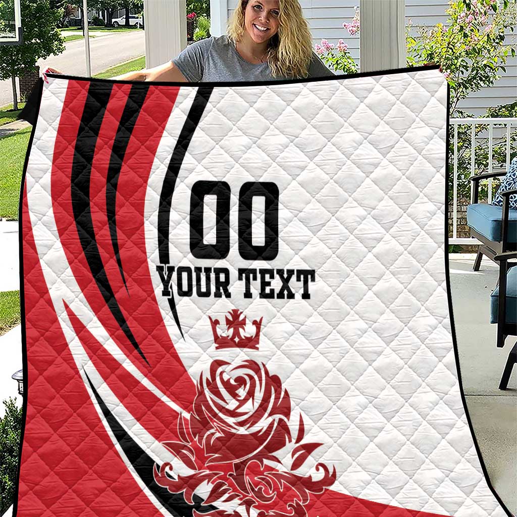 Custom England Football Quilt Simple Style