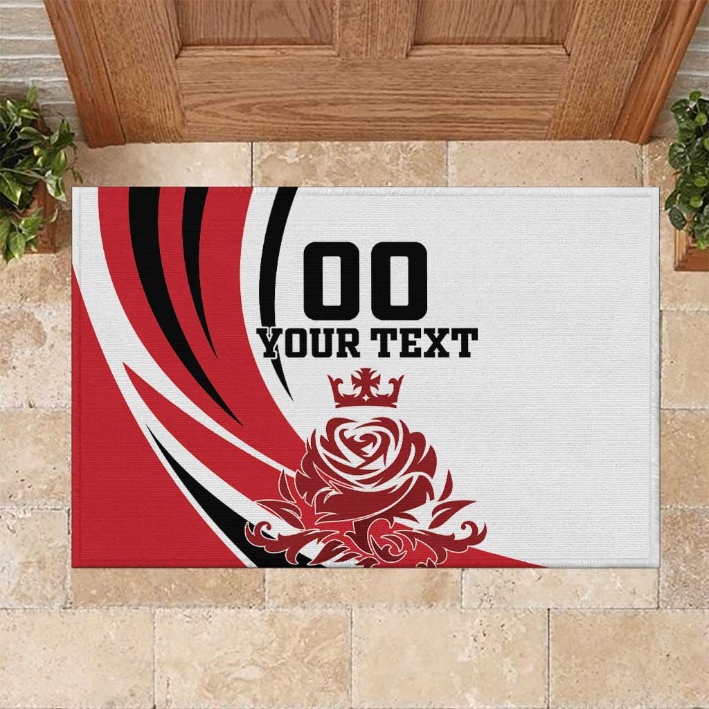 Custom England Football Rubber Doormat Simple Style