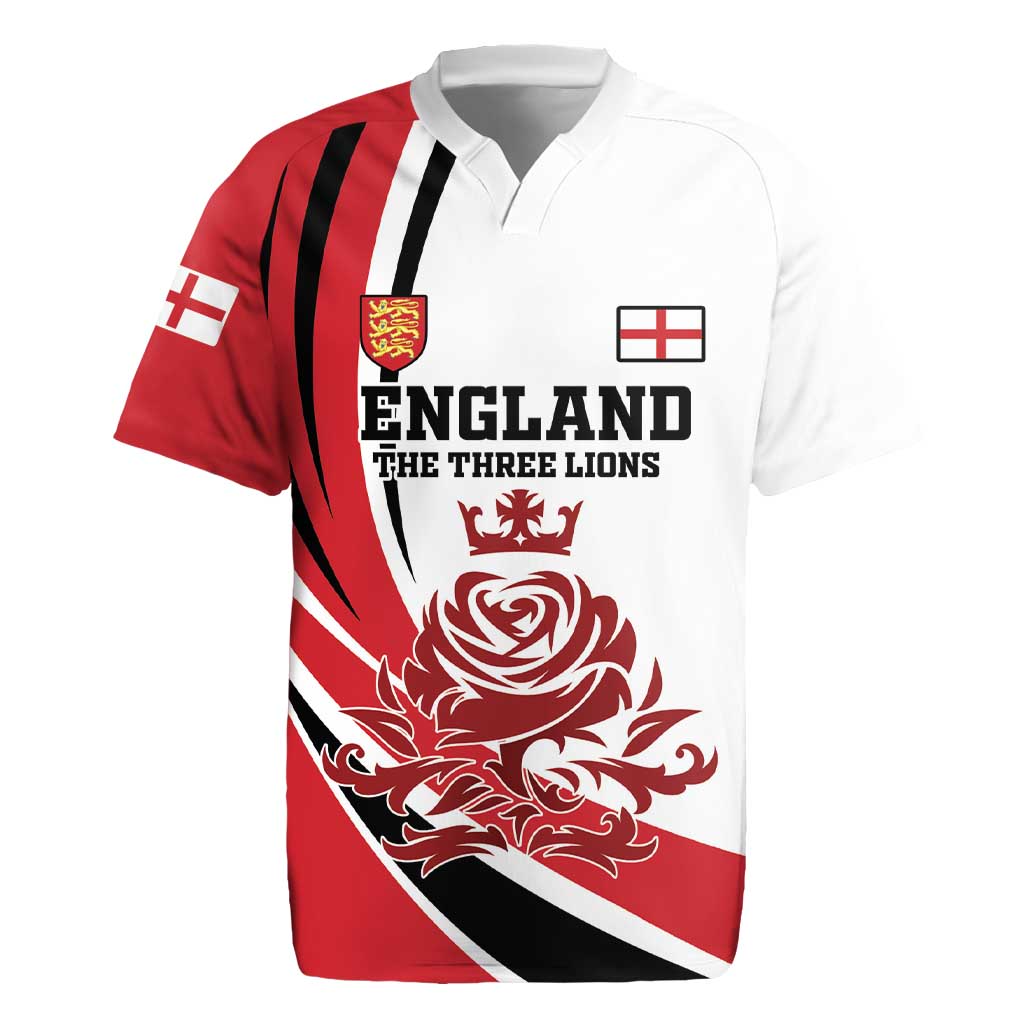 Custom England Football Rugby Jersey Simple Style