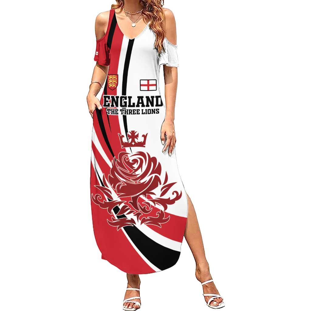 Custom England Football Summer Maxi Dress Simple Style