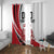 Custom England Football Window Curtain Simple Style