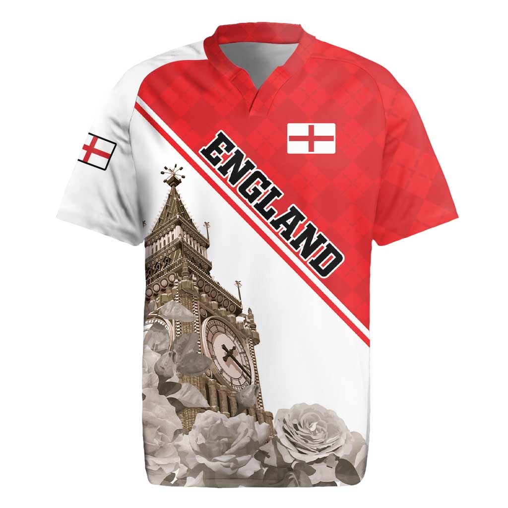 Custom England Rose Rugby Jersey With Big Ben