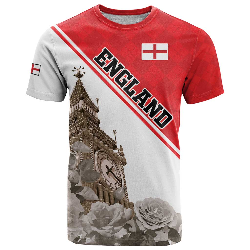 Custom England Rose T Shirt With Big Ben