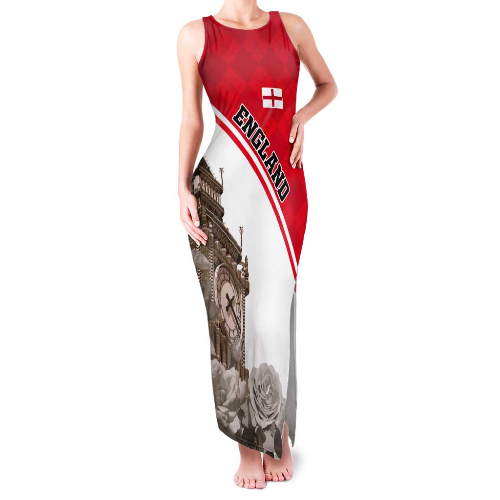 Custom England Rose Tank Maxi Dress With Big Ben