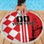 Custom Croatia Beach Blanket Checkerboard Hrvatska Simple Style - Wonder Print Shop