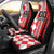 Custom Croatia Car Seat Cover Checkerboard Hrvatska Simple Style